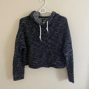 Marc New York Performance Cropped Black Hoodie - Size Medium